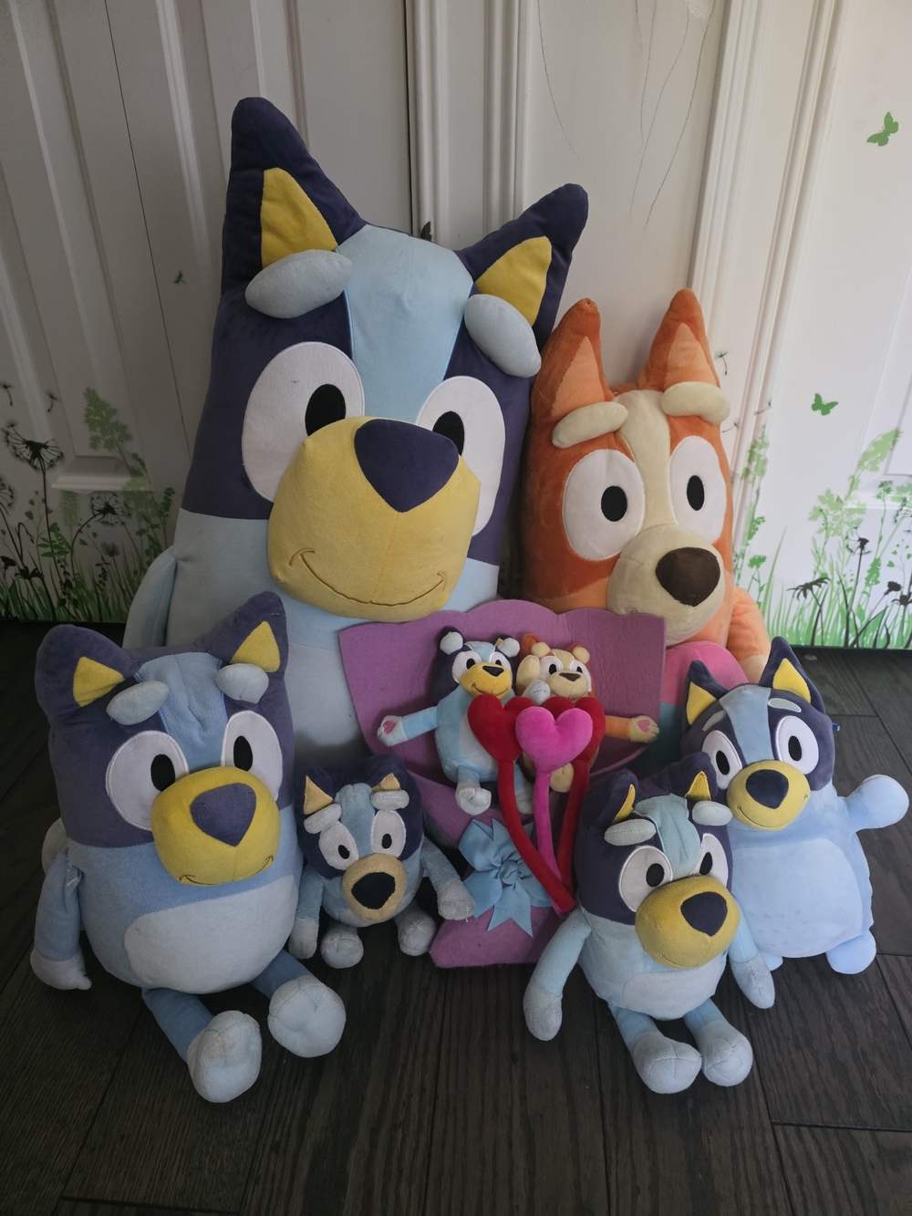 Bluey Plush Toy Bundle - Blue & Orange Character Stuffed Toys